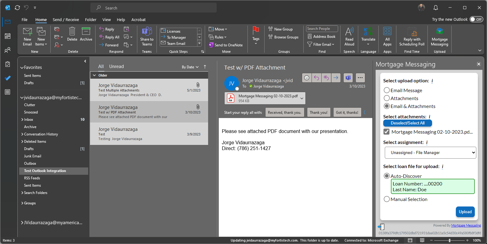 Microsoft Outlook Screenshot